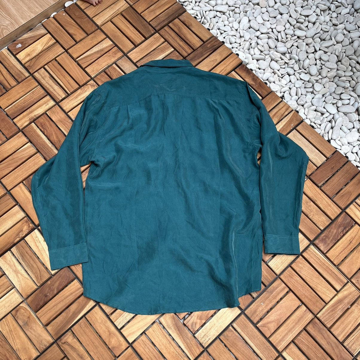 Pierre Balmain × Vintage Vintage Pierre Balmain Silk Button Up Shirt Size US XL / EU 56 / 4 - 3 Thumbnail