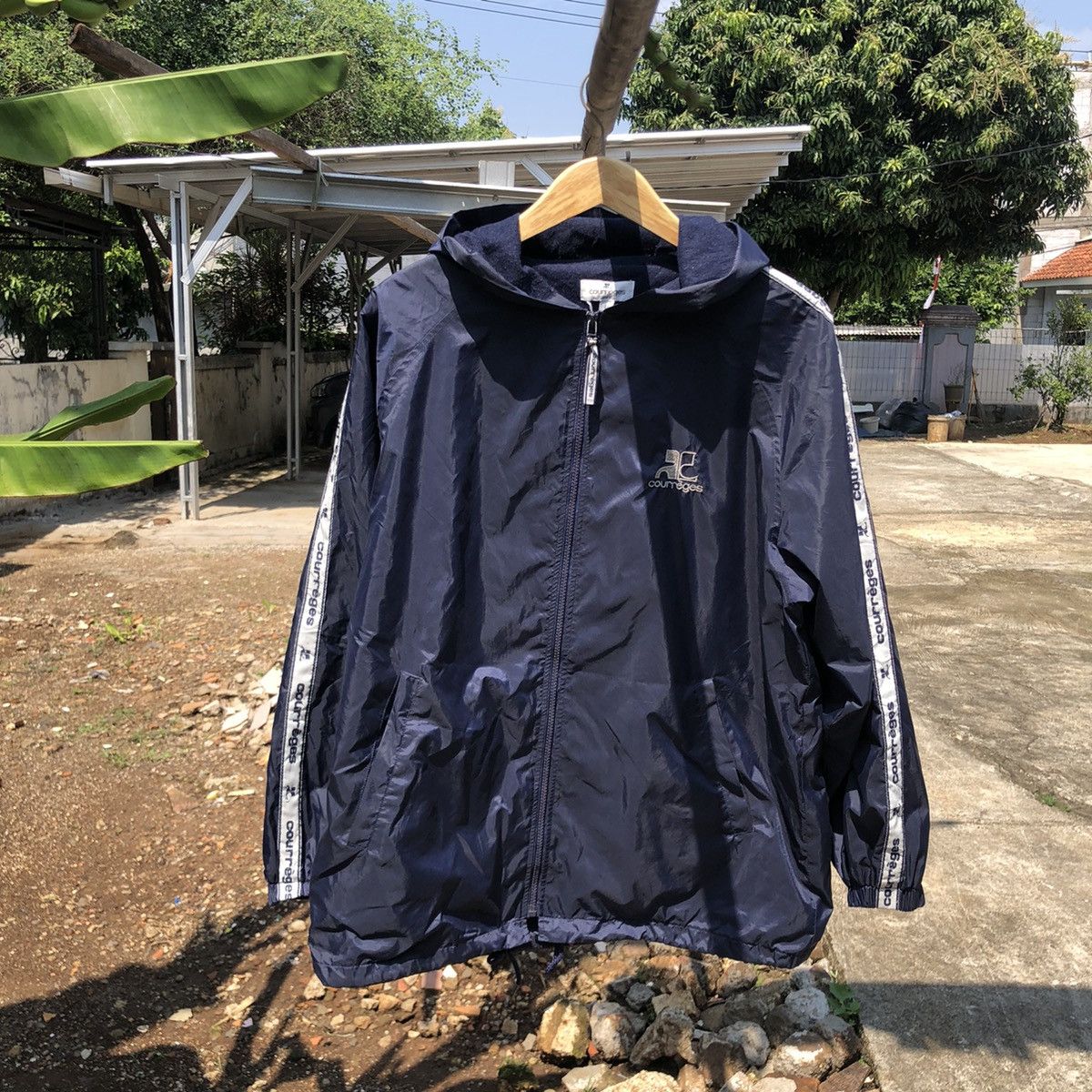 Courreges Vintage Courreges Paris Jacket Full Taped Big Logo Size US L / EU 52-54 / 3 - 1 Thumbnail