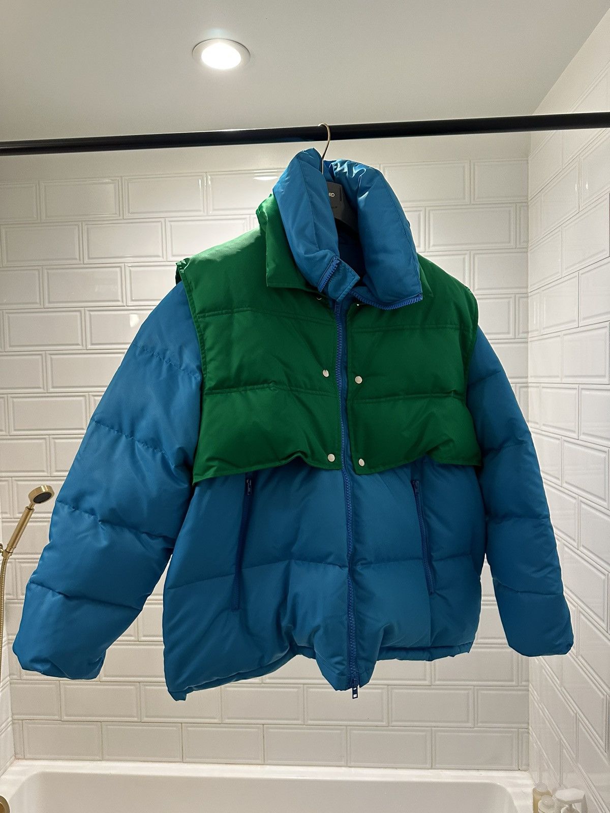 Calvin Klein 205W39NYC Oversized Quilted Shell Down Jacket with Gilet Resort 2019 Size US M / EU 48-50 / 2 - 2 Thumbnail
