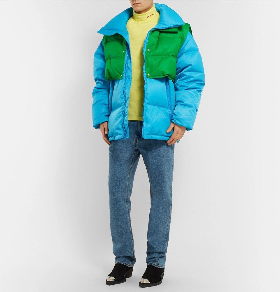 Calvin Klein 205W39NYC Oversized Quilted Shell Down Jacket with Gilet Resort 2019 Size US M / EU 48-50 / 2 - 8 Thumbnail