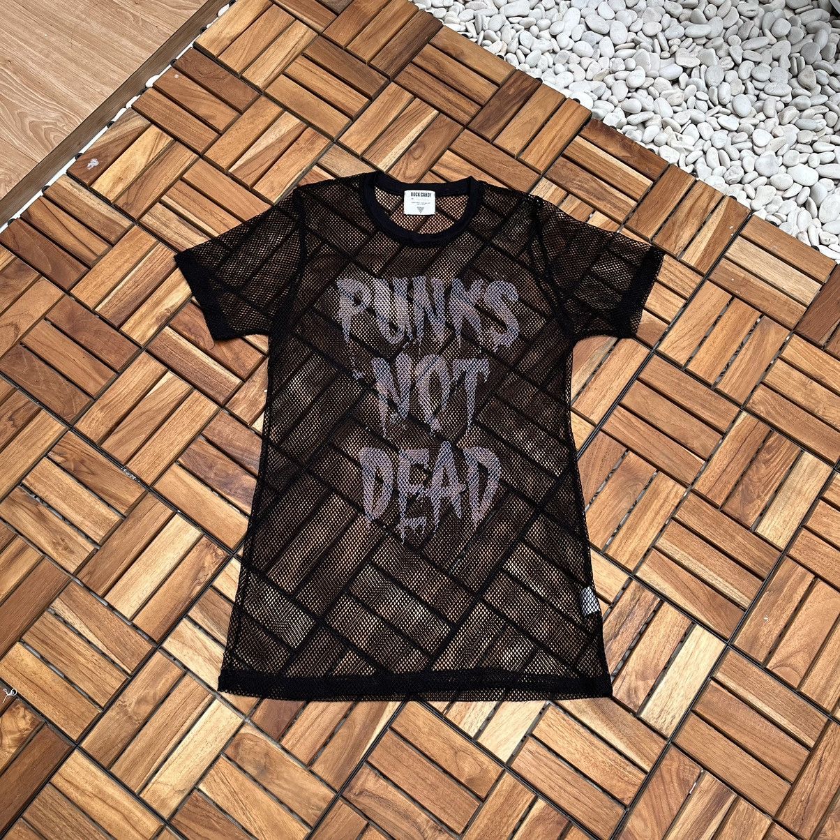 Japanese Brand × Seditionaries Seditionaries Mesh T Shirt Women's "Punk Not Dead" Size M / US 6-8 / IT 42-44 - 1 Thumbnail