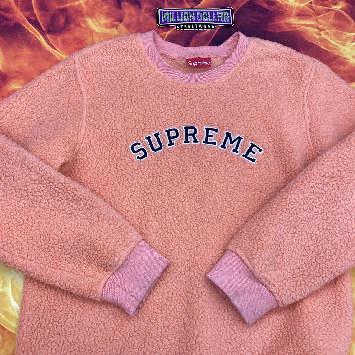 Supreme Polartec deep pile crewneck Size US L / EU 52-54 / 3 - 4 Thumbnail