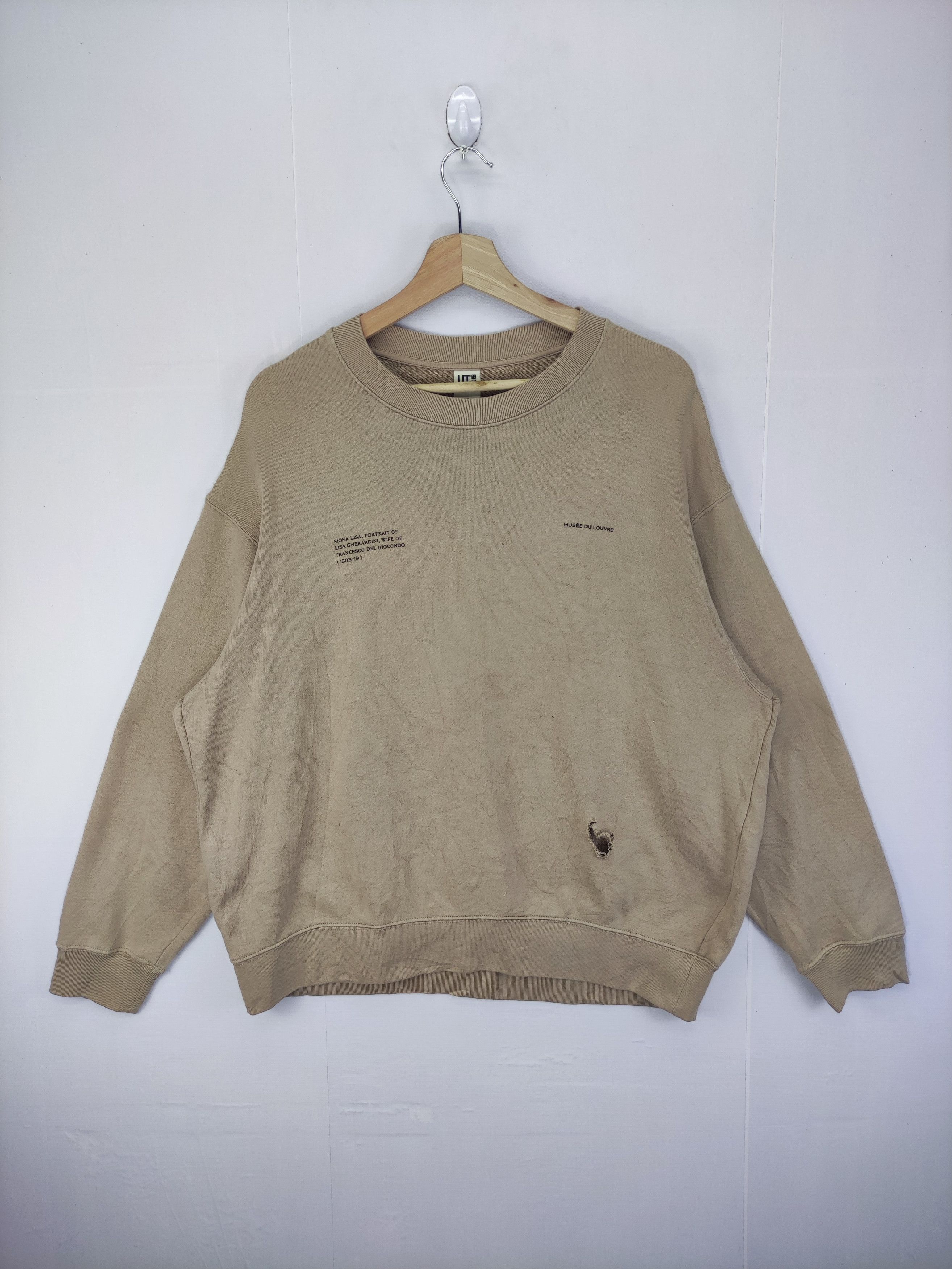image of Vintage Mona Lisa Portrait Uniqlo X Musee Du Louvre, Men's (Size Large)
