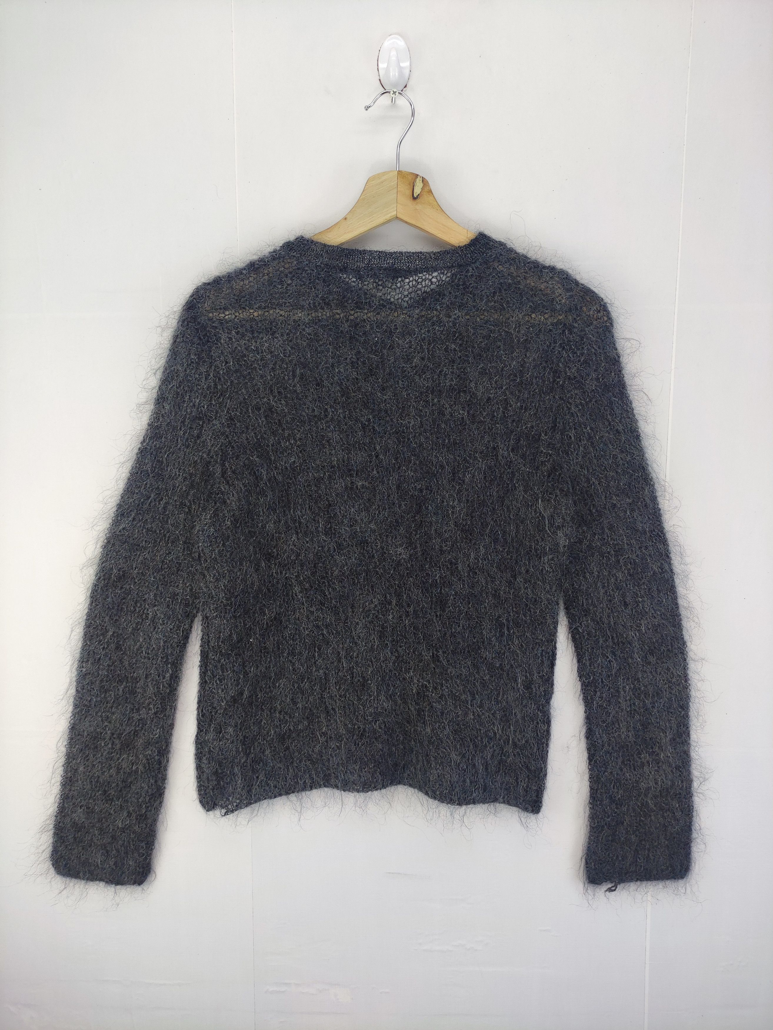 Japanese Brand Vintage Indivi Fuzzy Wool Sweater Size S / US 4 / IT 40 - 5 Thumbnail