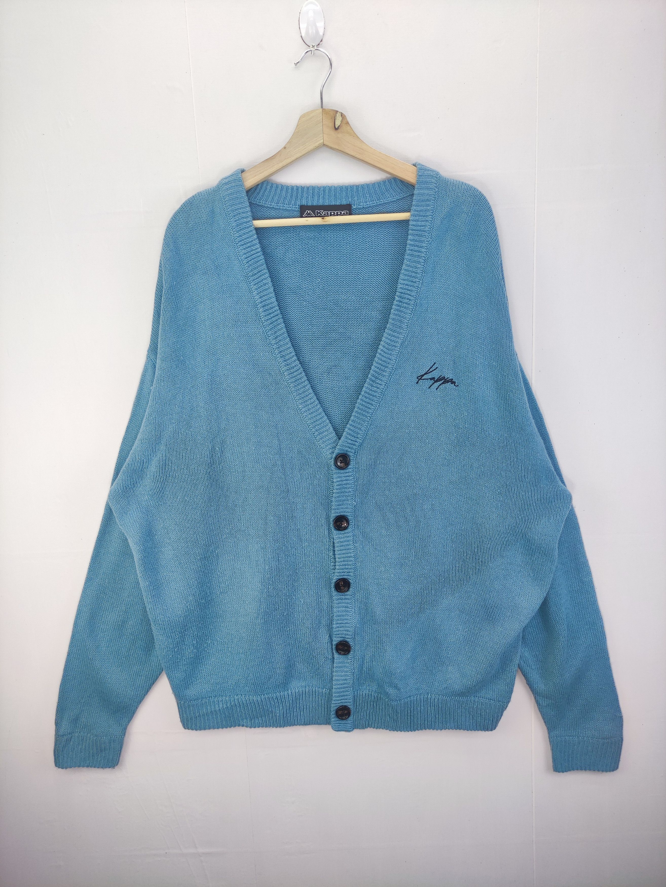 Kappa Vintage Kappa Cardigan Sweater Size US XL / EU 56 / 4 - 1 Thumbnail