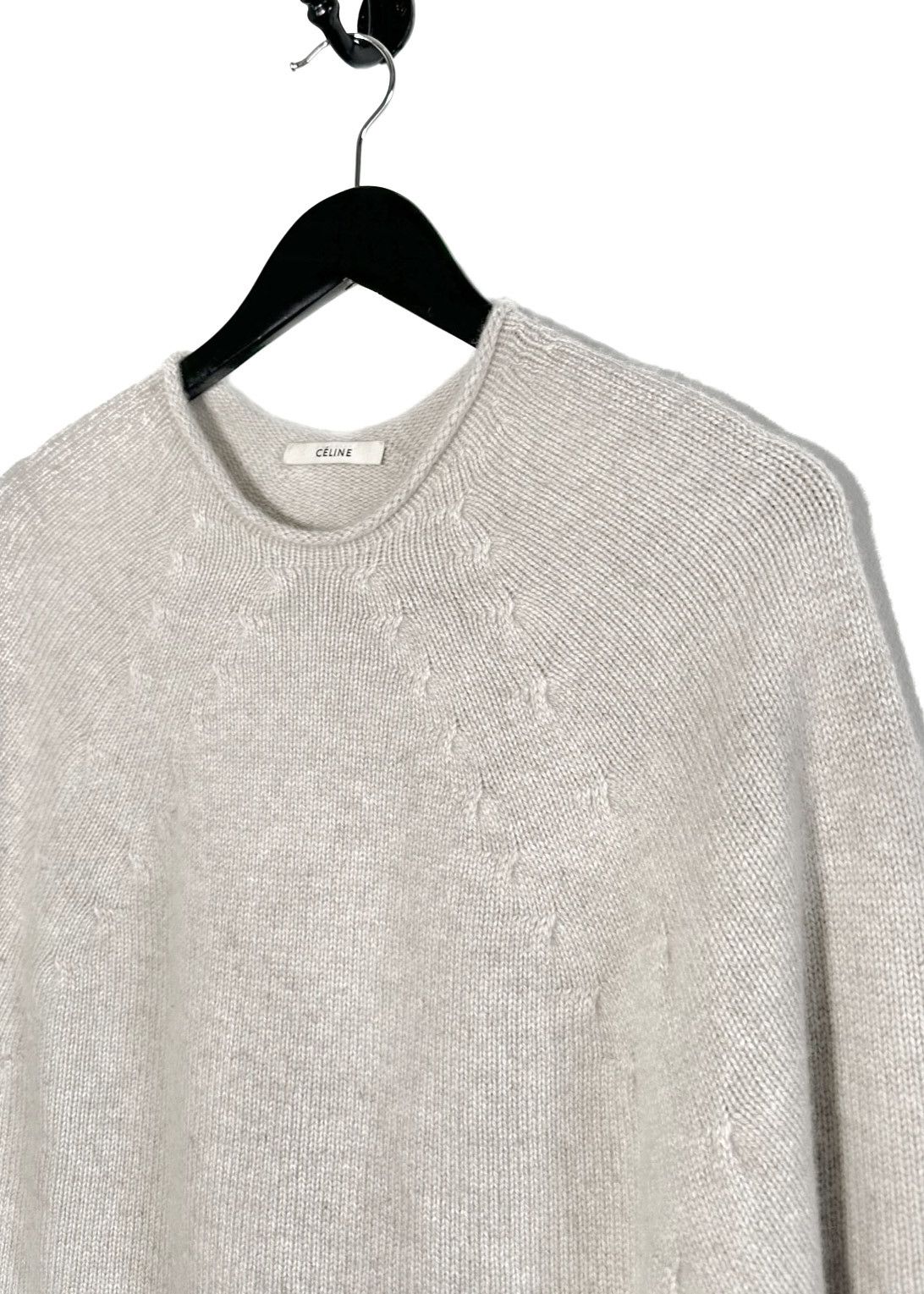 Celine Céline Beige Cashmere Blend Sweater Size S / US 4 / IT 40 - 3 Thumbnail
