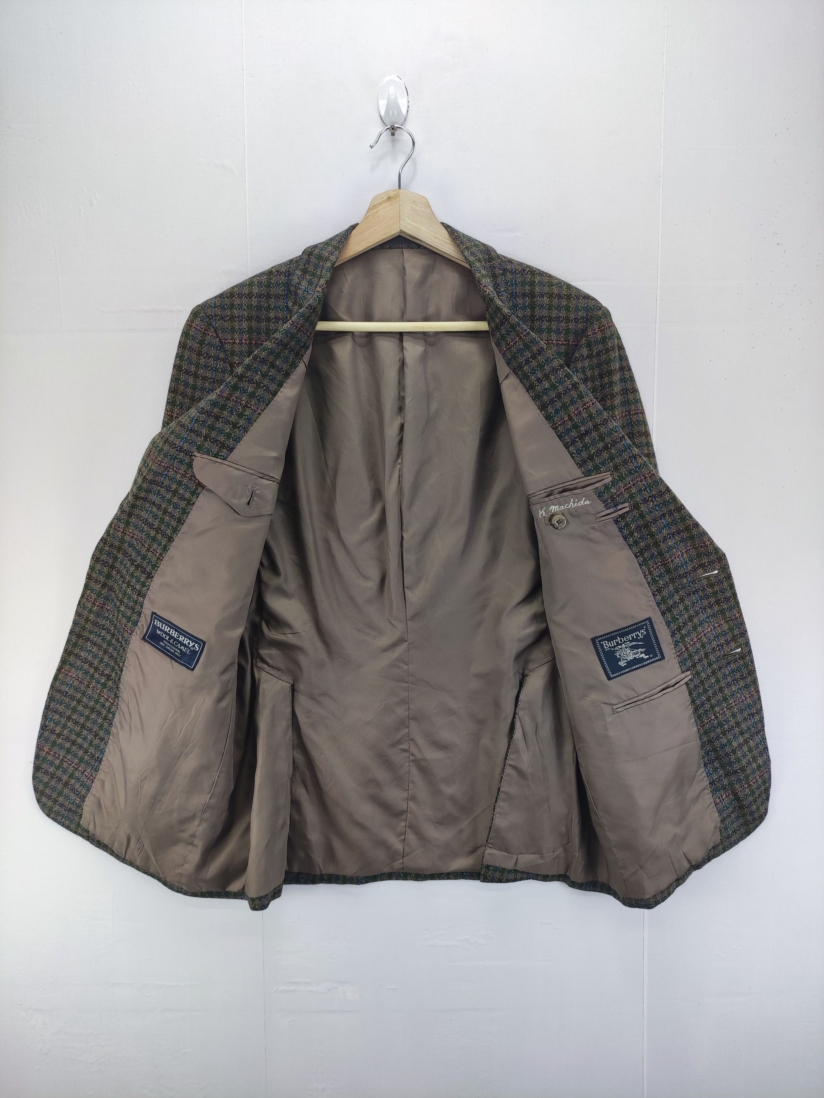 Burberry Vintage Burberry Wool Coat Blazer Jacket Size US M / EU 48-50 / 2 - 2 Thumbnail