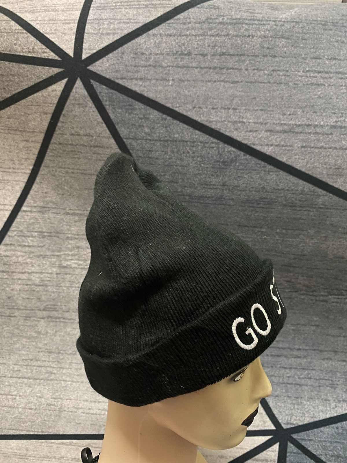 Japanese Brand Japanese Brand Go Street Embroidered Beanie Hat Size ONE SIZE - 3 Thumbnail