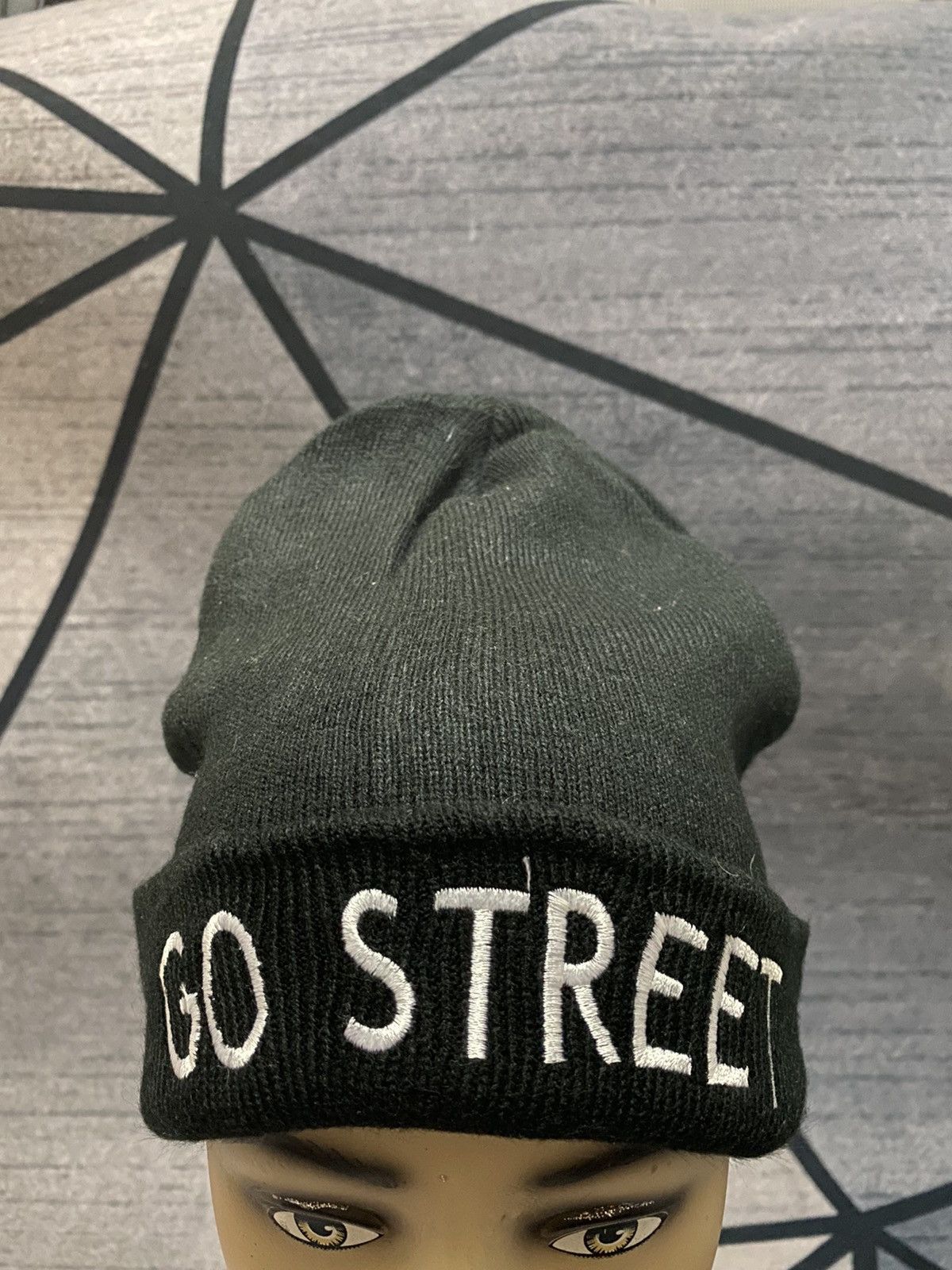 Japanese Brand Japanese Brand Go Street Embroidered Beanie Hat Size ONE SIZE - 2 Thumbnail