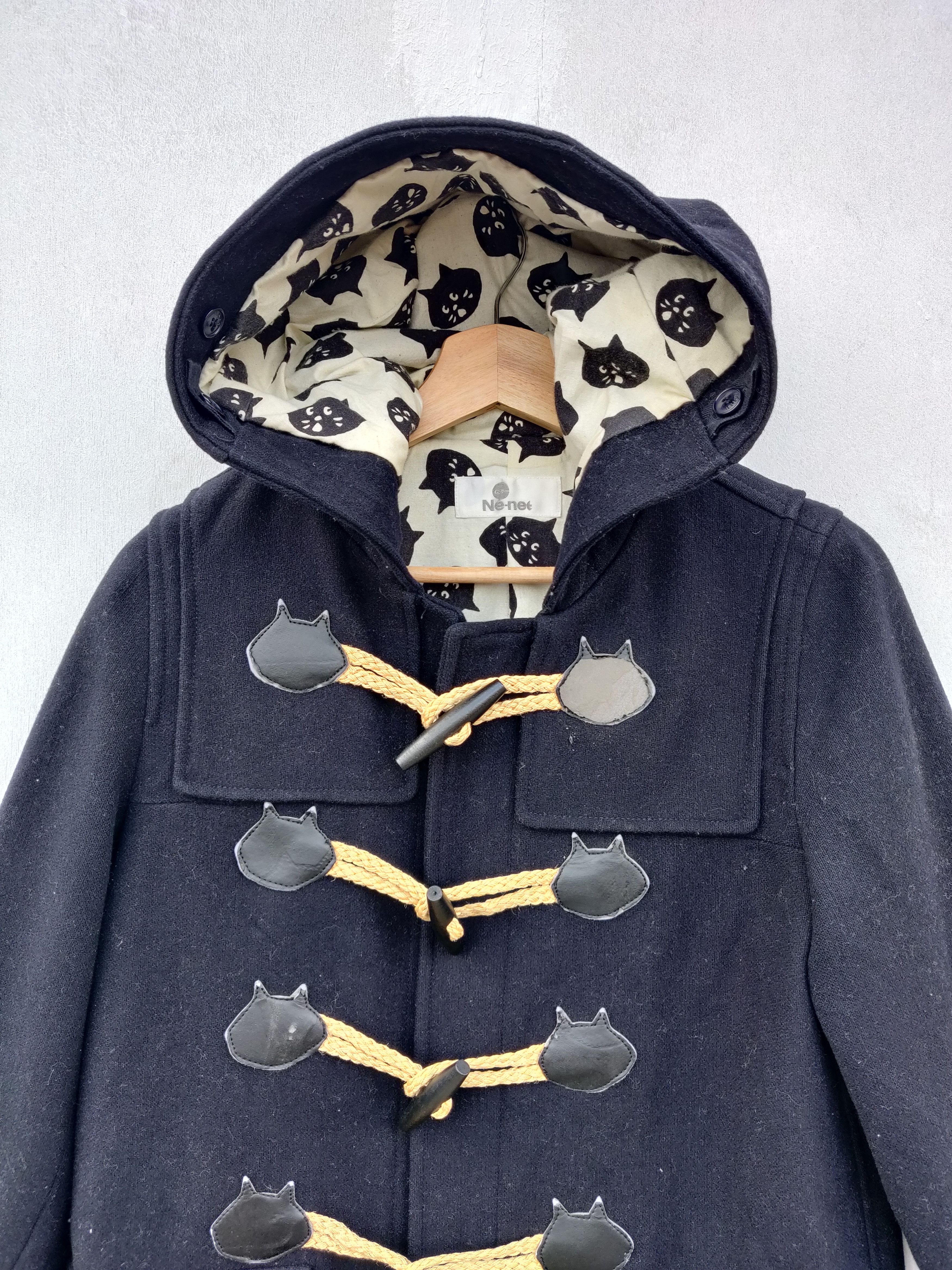 Designer × Issey Miyake × Japanese Brand Issey Miyake x Nèt-net Wool Hoodies Duffle Jacket Size US S / EU 44-46 / 1 - 5 Thumbnail
