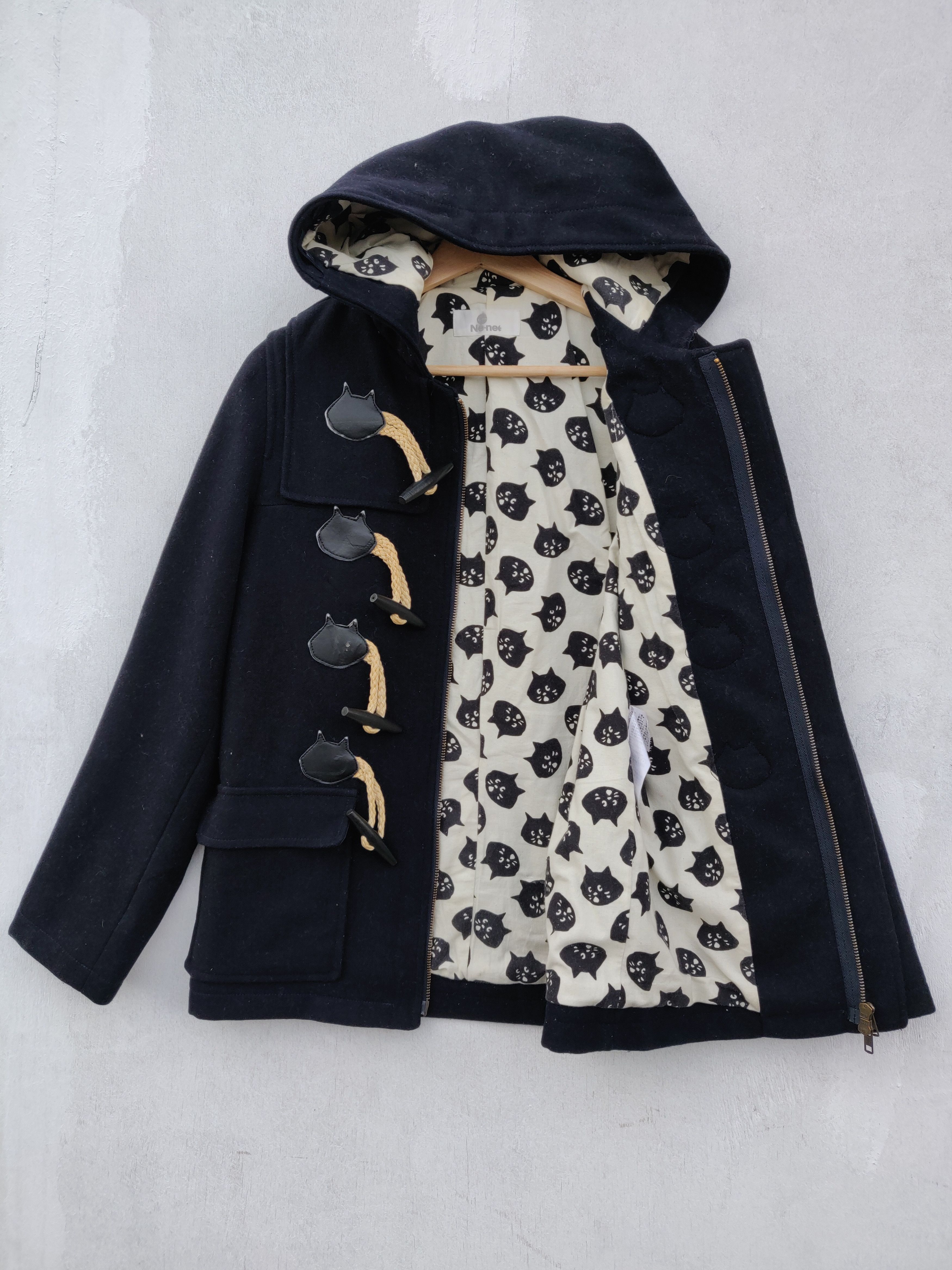 Designer × Issey Miyake × Japanese Brand Issey Miyake x Nèt-net Wool Hoodies Duffle Jacket Size US S / EU 44-46 / 1 - 6 Thumbnail