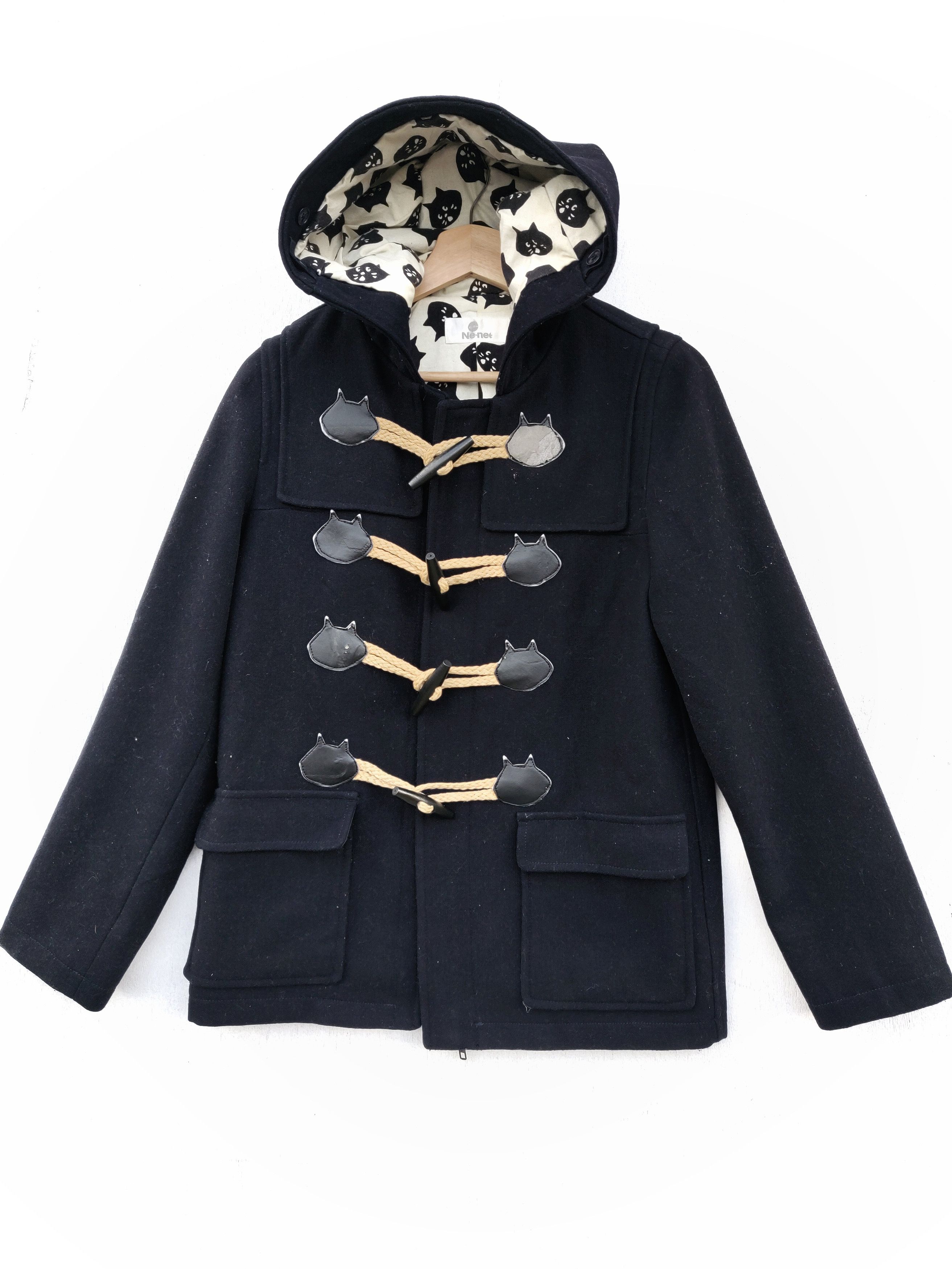 Designer × Issey Miyake × Japanese Brand Issey Miyake x Nèt-net Wool Hoodies Duffle Jacket Size US S / EU 44-46 / 1 - 1 Thumbnail