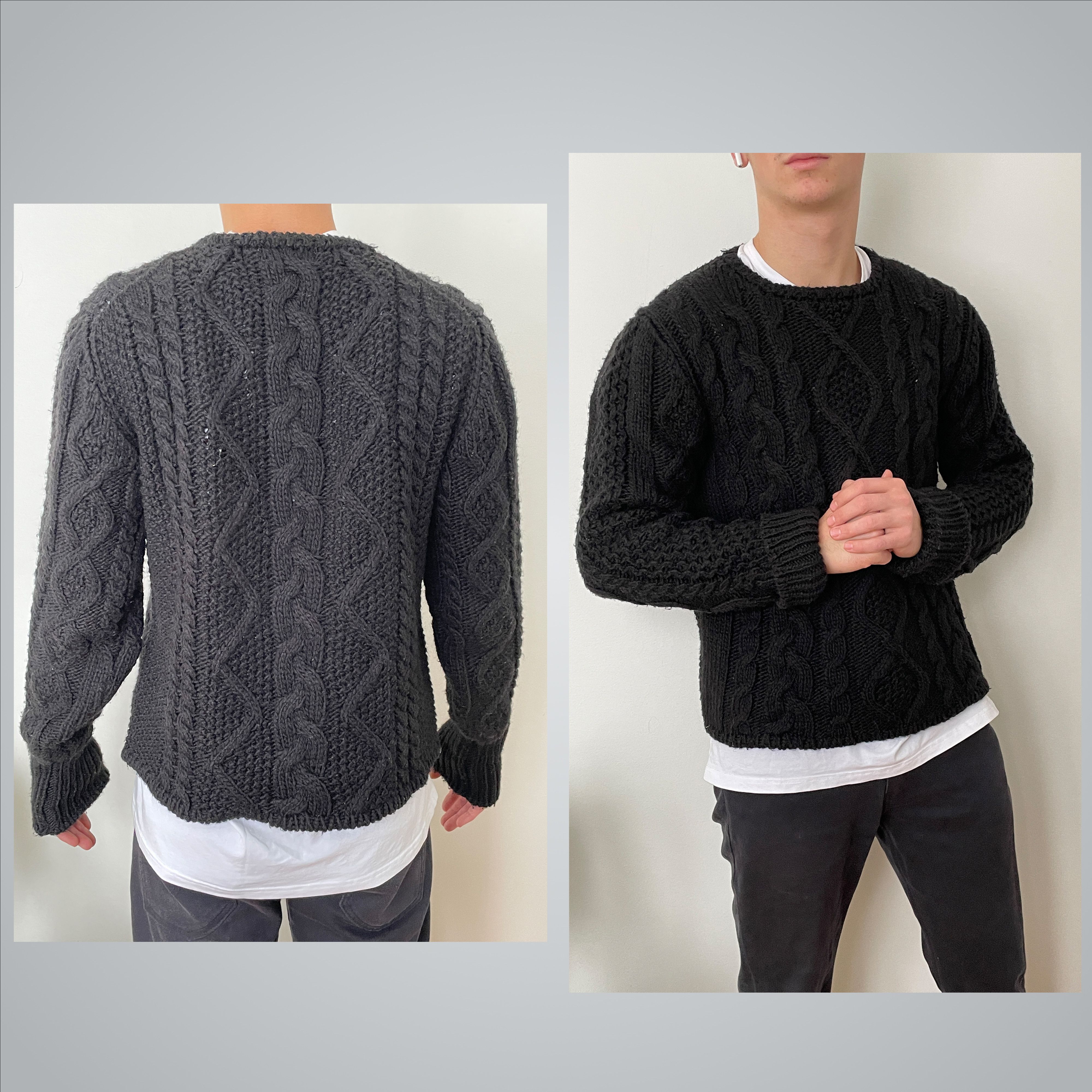 Yohji Yamamoto Yohji Yamamoto Pour Homme AW06 Cropped Knit Sweater Size US L / EU 52-54 / 3 - 6 Thumbnail
