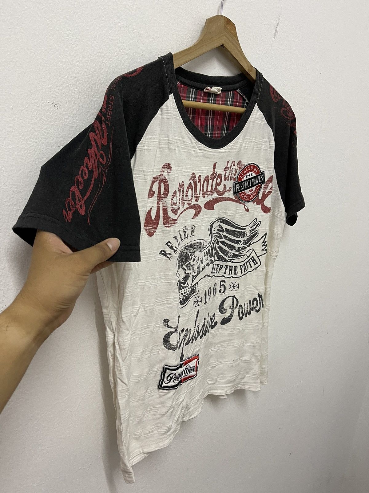 Japanese Brand × Vintage Vintage Lock Heaven Skull Big Logo Tshirt Size US S / EU 44-46 / 1 - 3 Thumbnail