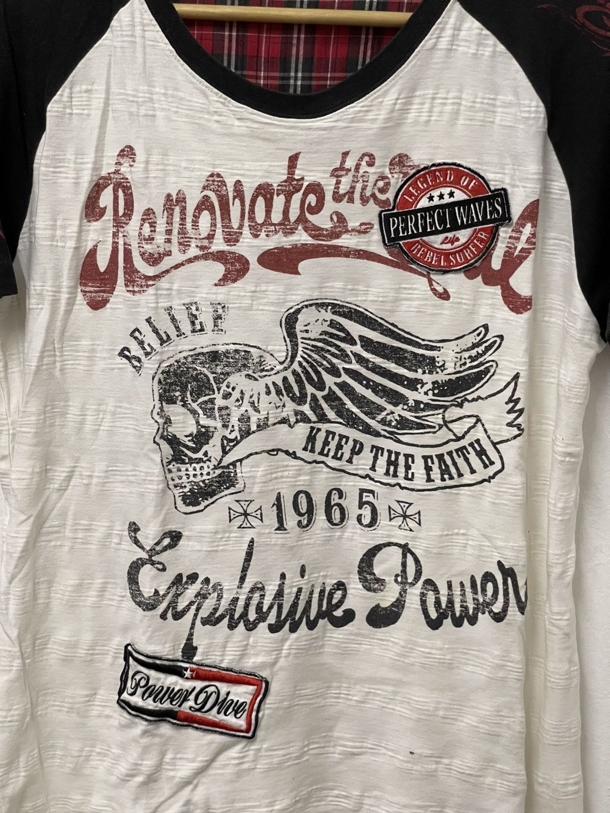 Japanese Brand × Vintage Vintage Lock Heaven Skull Big Logo Tshirt Size US S / EU 44-46 / 1 - 2 Thumbnail