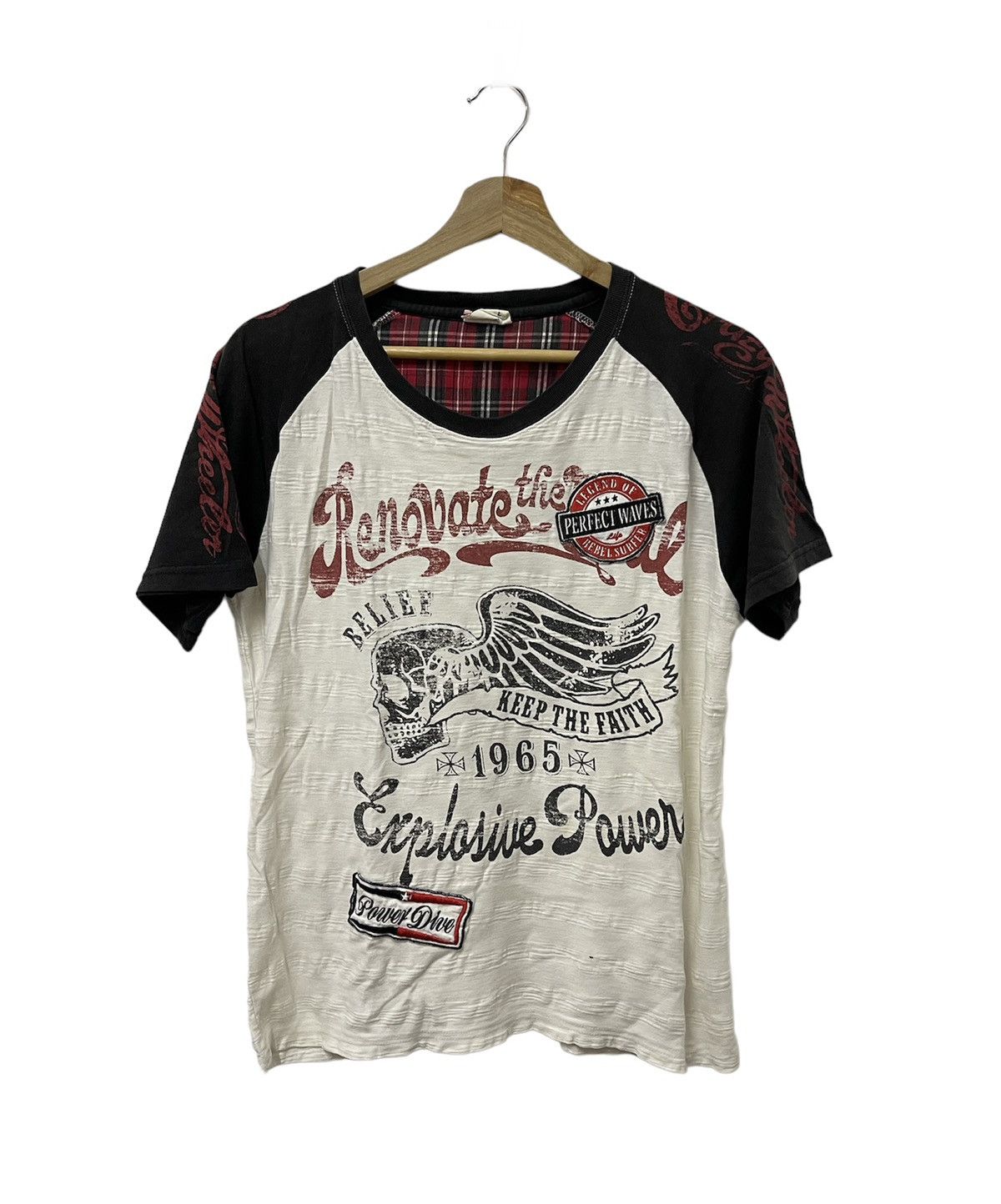 Japanese Brand × Vintage Vintage Lock Heaven Skull Big Logo Tshirt Size US S / EU 44-46 / 1 - 1 Thumbnail