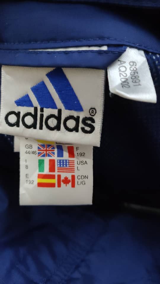 Vintage ❎ Vintage Adidas x Real Madrid Windbreaker Size US L / EU 52-54 / 3 - 7 Thumbnail