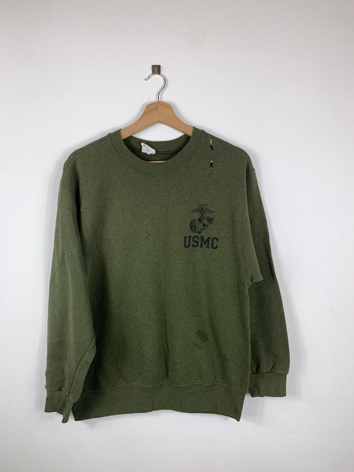 Vintage Vintage 90’s Military USMC Distressed Made In USA Size US S / EU 44-46 / 1 - 1 Thumbnail