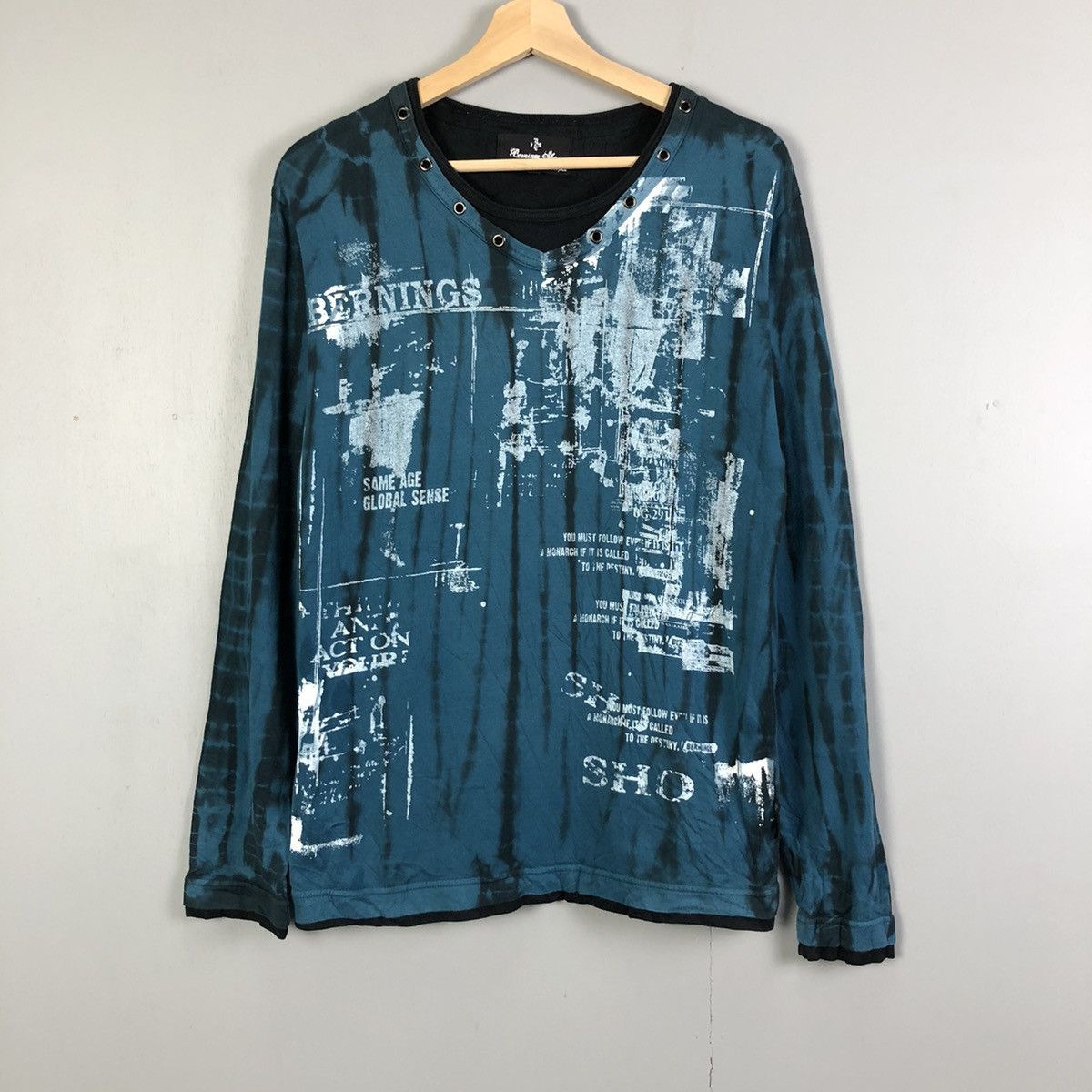 Vintage Very Rare BERNINGS Punk Style Long Sleeve Tee Size US M / EU 48-50 / 2 - 1 Thumbnail