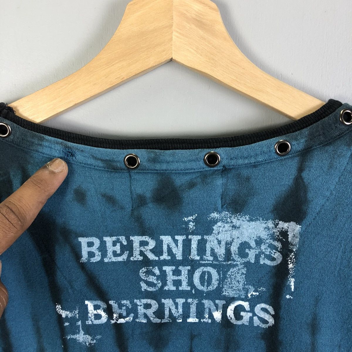 Vintage Very Rare BERNINGS Punk Style Long Sleeve Tee Size US M / EU 48-50 / 2 - 12 Thumbnail