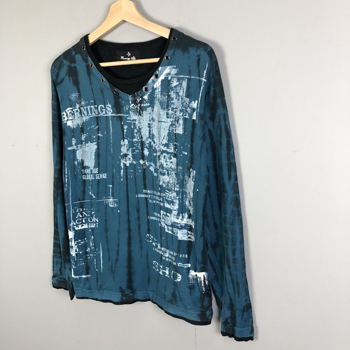 Vintage Very Rare BERNINGS Punk Style Long Sleeve Tee Size US M / EU 48-50 / 2 - 3 Thumbnail
