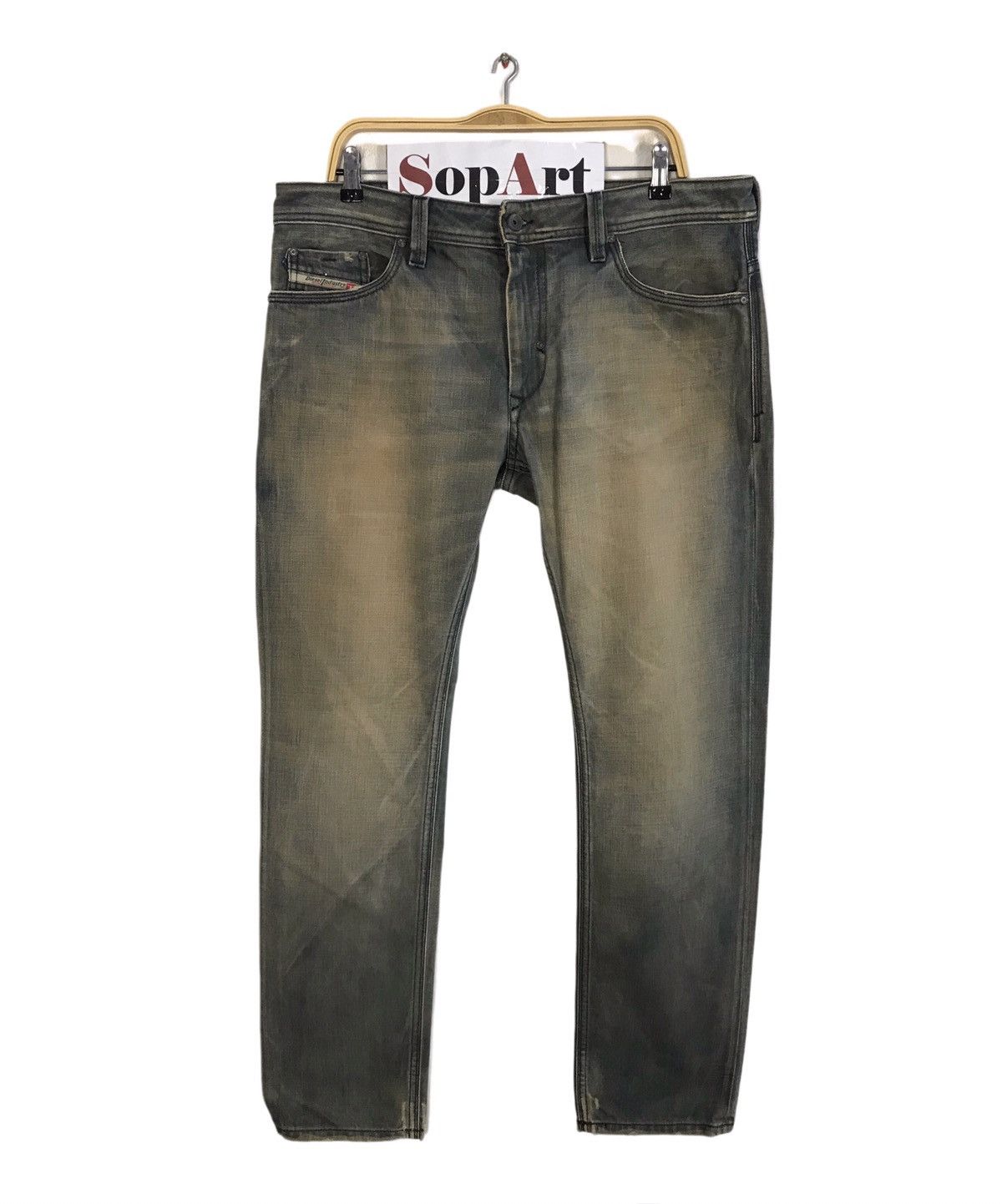 Diesel × Vintage Vintage Diesel Industry Back Side Pocket Art Jeans Style Size US 39 - 1 Thumbnail
