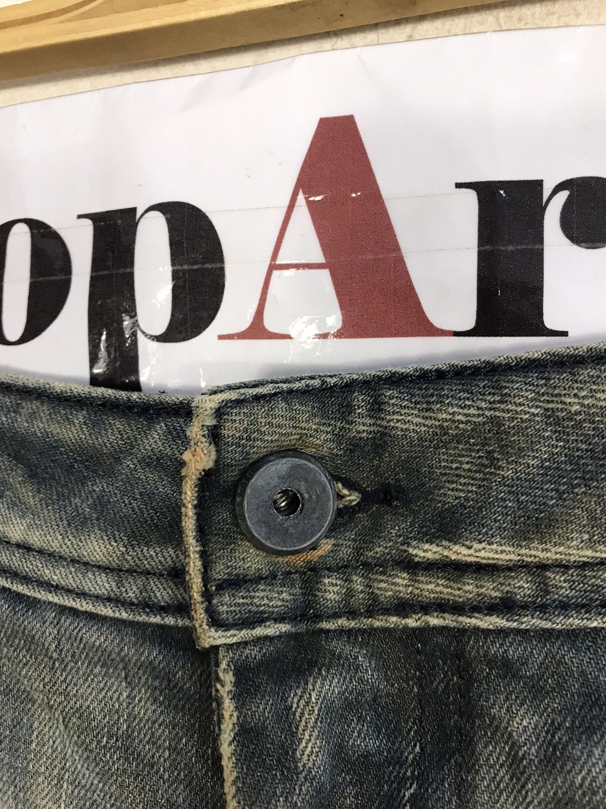Diesel × Vintage Vintage Diesel Industry Back Side Pocket Art Jeans Style Size US 39 - 8 Thumbnail