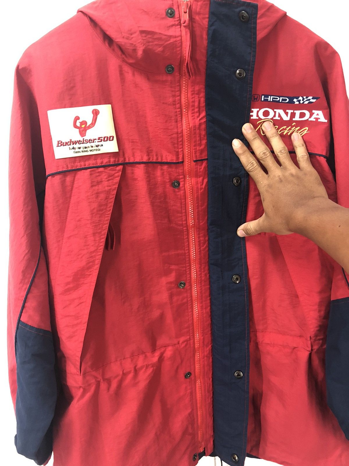 Sports Specialties Vintage Honda Racing Team Budweiser 500 Patch Jacket cw21 Size US L / EU 52-54 / 3 - 11 Thumbnail