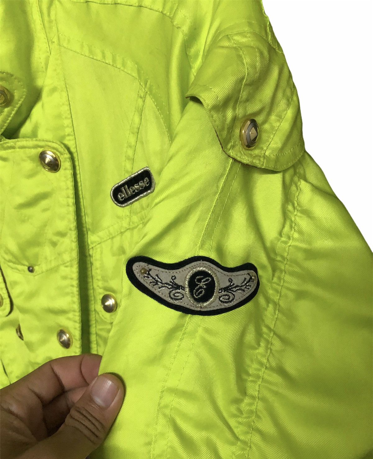 Ellesse × Vintage Vintage Ellese Bomber Ski Wear Bondage Belted Puffer Jacket Size US L / EU 52-54 / 3 - 3 Thumbnail