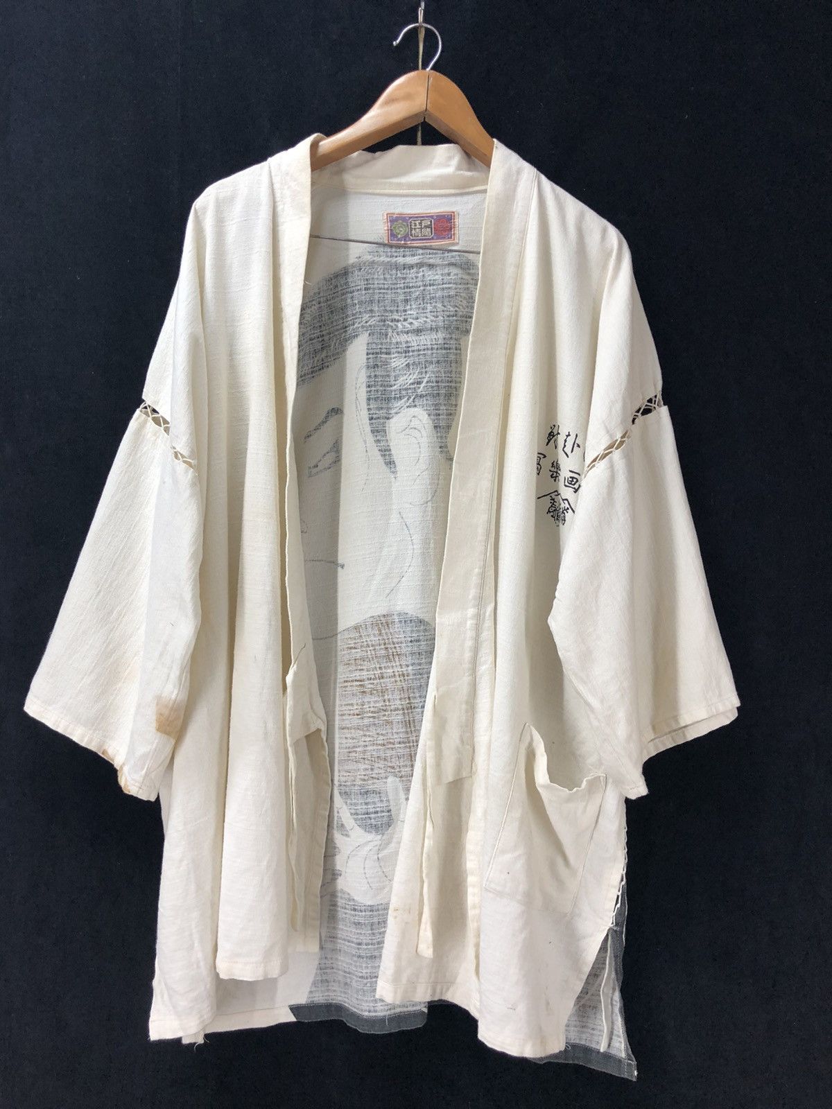 Indigo × Japanese Brand Vintage Japanese Edo Style Haori with Ukiyo-e Actor Print Size US L / EU 52-54 / 3 - 2 Thumbnail