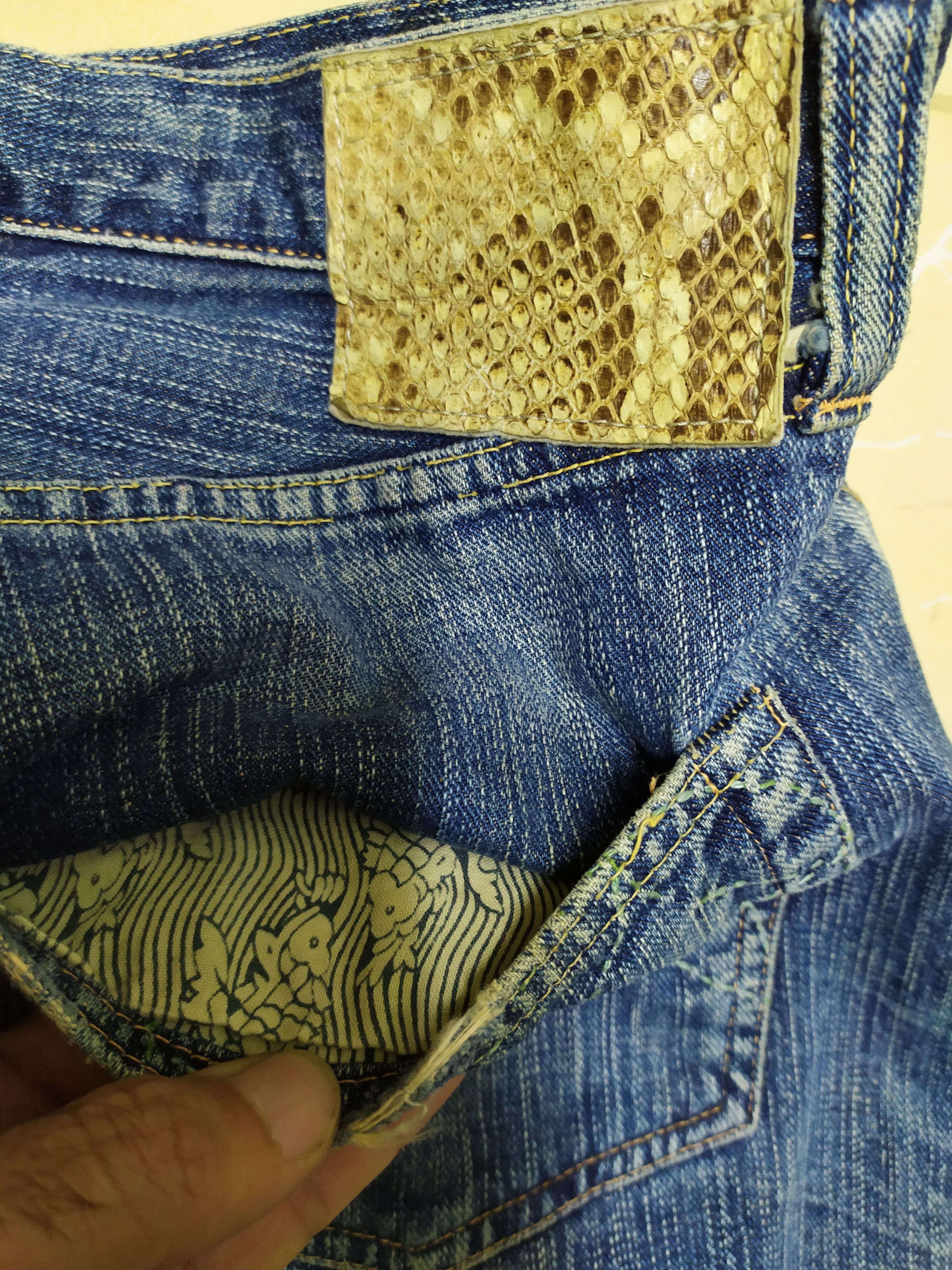 Sugar Cane × Toyo Enterprises × Vintage RARE...Vintage Selvedge Sugarcane Jeans Size US 34 / EU 50 - 15 Thumbnail