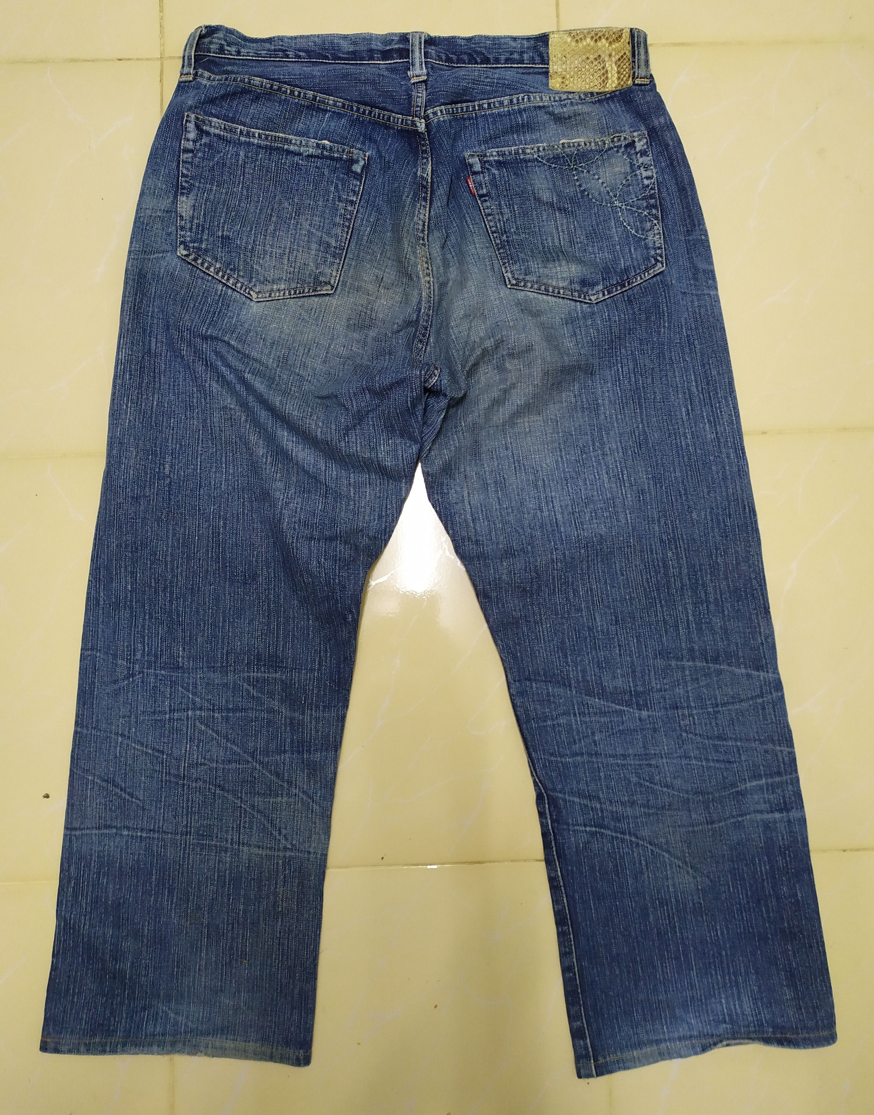 Sugar Cane × Toyo Enterprises × Vintage RARE...Vintage Selvedge Sugarcane Jeans Size US 34 / EU 50 - 2 Thumbnail
