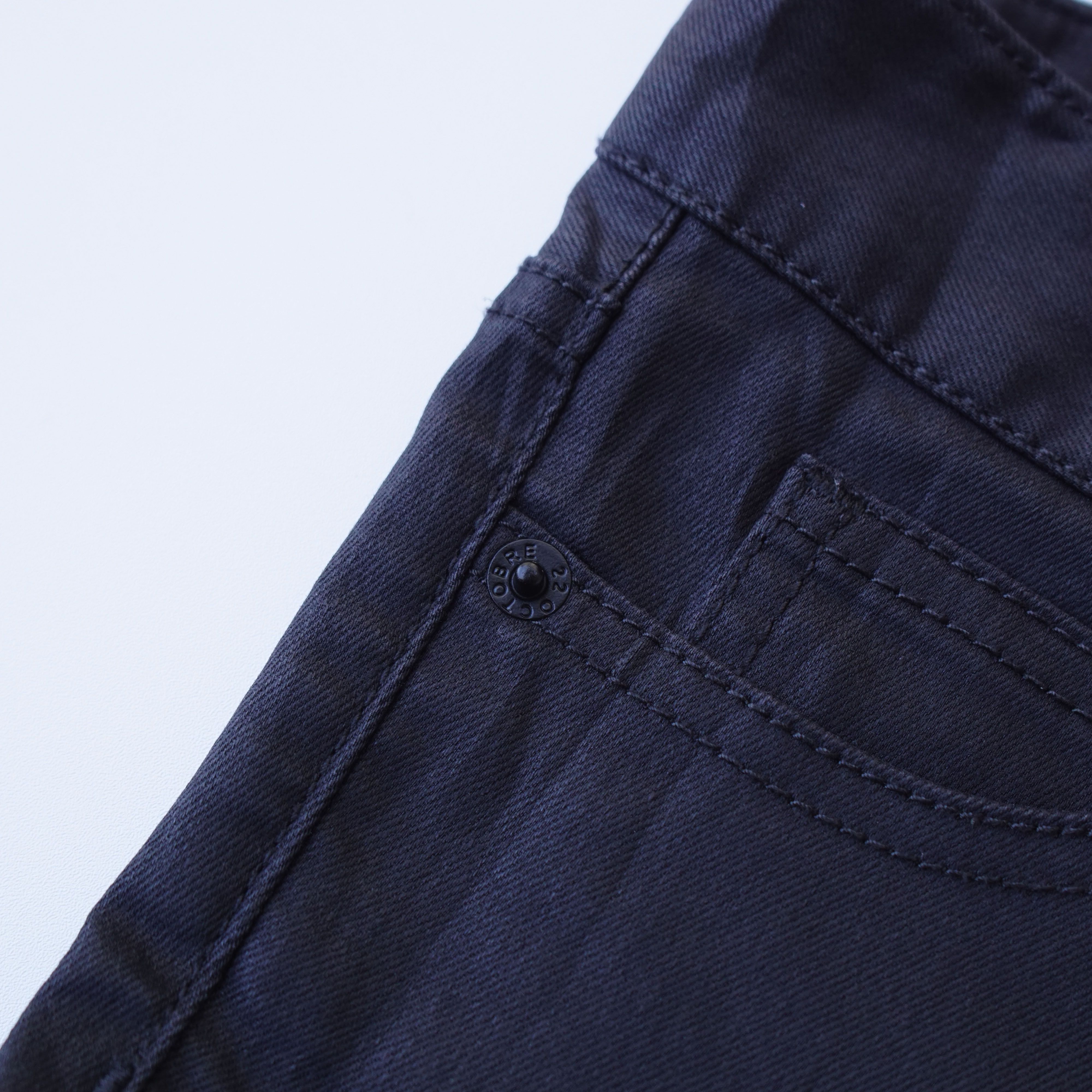 If Six Was Nine *NoTariff 22 Octobre Black Waxed Skinny Pants Size US 30 / EU 46 - 7 Thumbnail