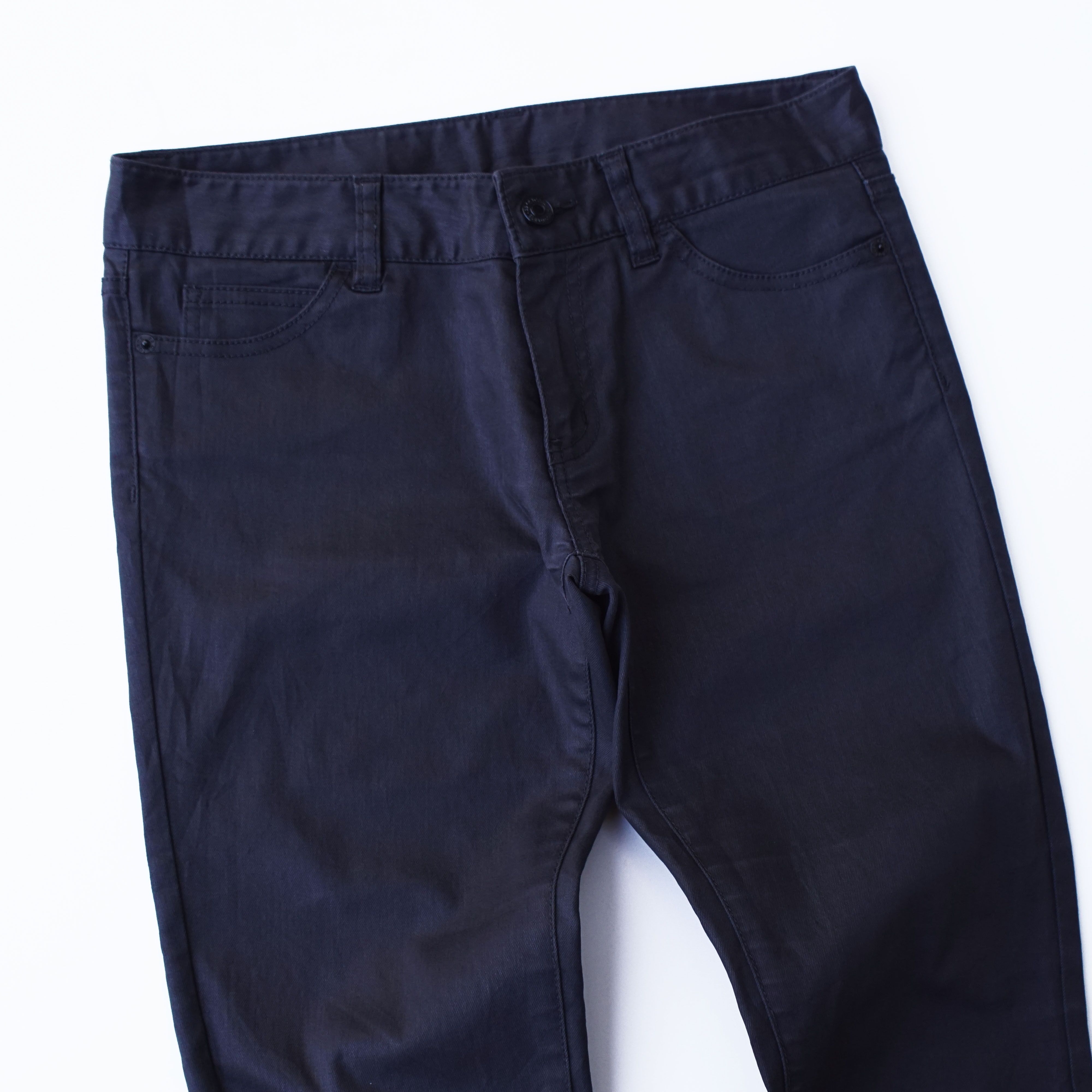If Six Was Nine *NoTariff 22 Octobre Black Waxed Skinny Pants Size US 30 / EU 46 - 5 Thumbnail