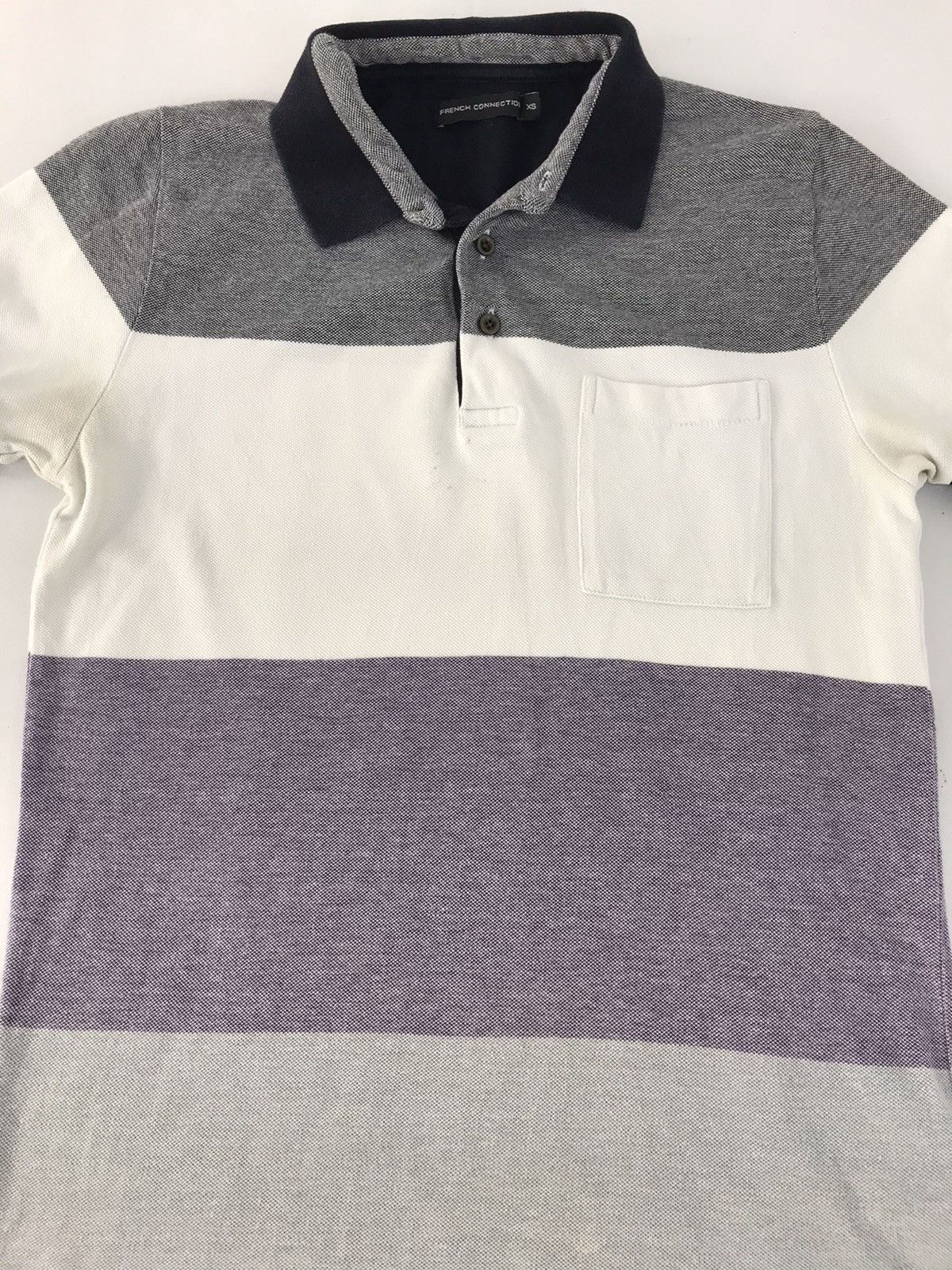French Connection French Connection Colour Block Striped Polo Tee fcuk Size S / US 4 / IT 40 - 3 Thumbnail