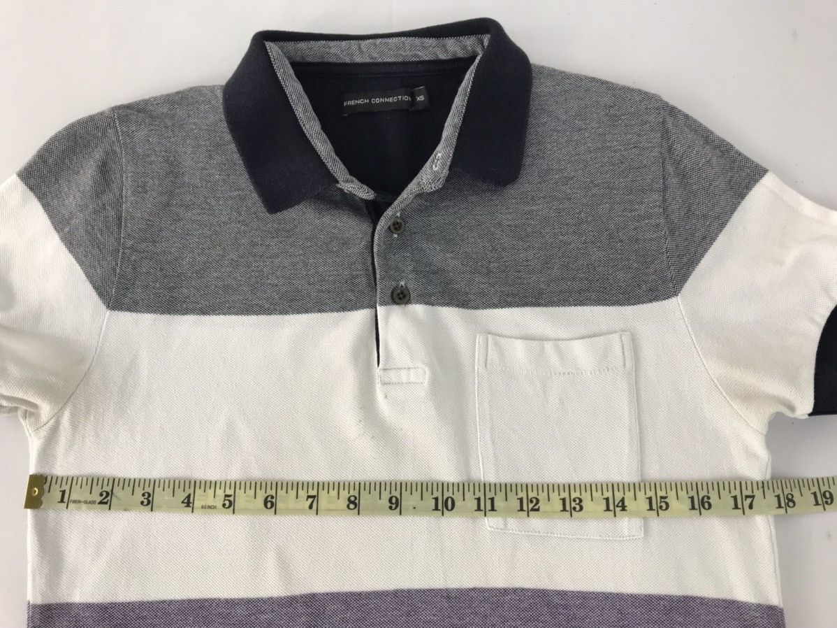 French Connection French Connection Colour Block Striped Polo Tee fcuk Size S / US 4 / IT 40 - 9 Thumbnail