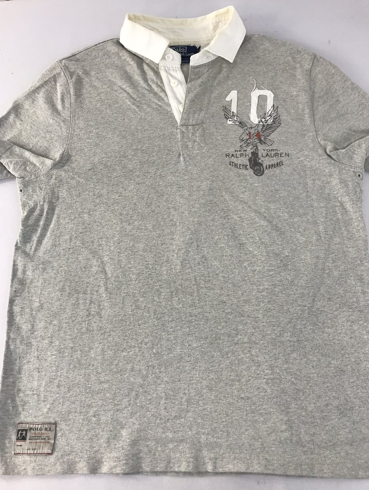Polo Ralph Lauren Polo Ralph Lauren Athletic 381 Bleecker Polo Tee Rugby Size US L / EU 52-54 / 3 - 3 Thumbnail