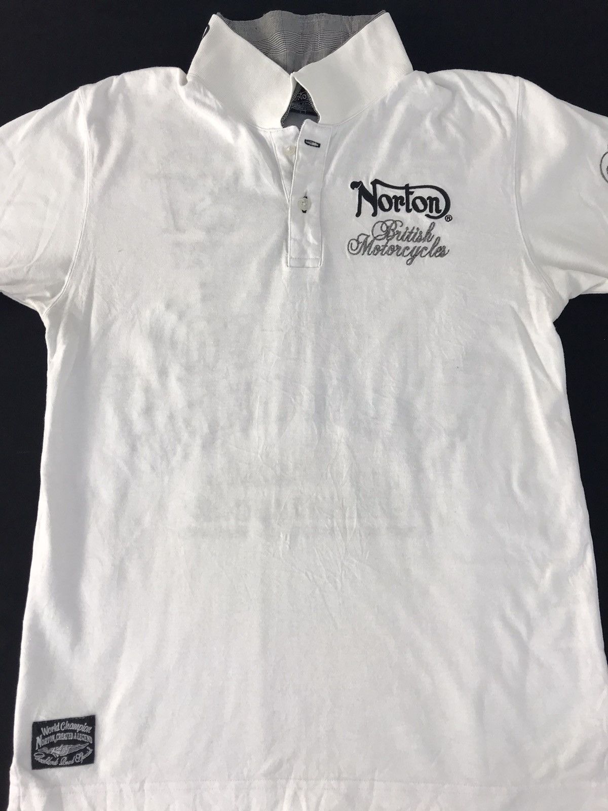 Norton Norton British England Motorcycles TT First Printed Polo Size US M / EU 48-50 / 2 - 4 Thumbnail