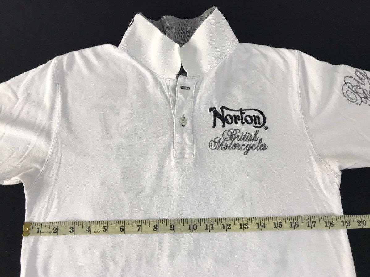 Norton Norton British England Motorcycles TT First Printed Polo Size US M / EU 48-50 / 2 - 12 Thumbnail