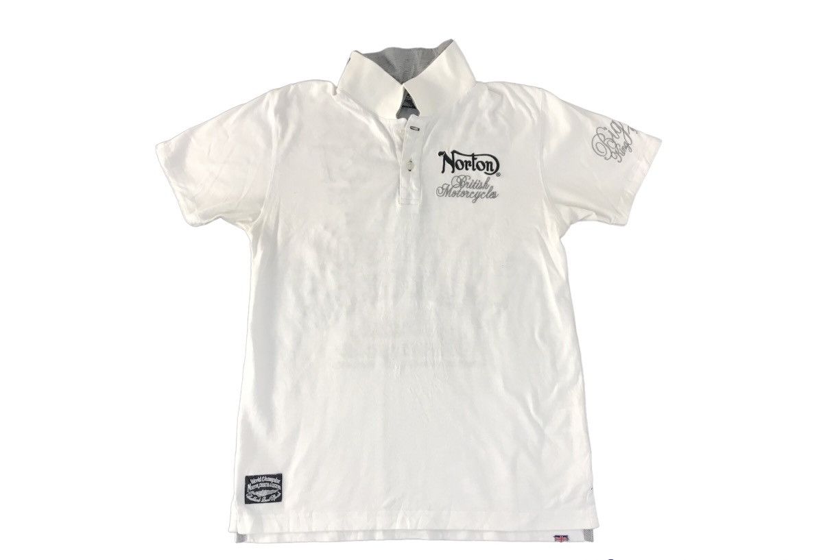 Norton Norton British England Motorcycles TT First Printed Polo Size US M / EU 48-50 / 2 - 3 Thumbnail