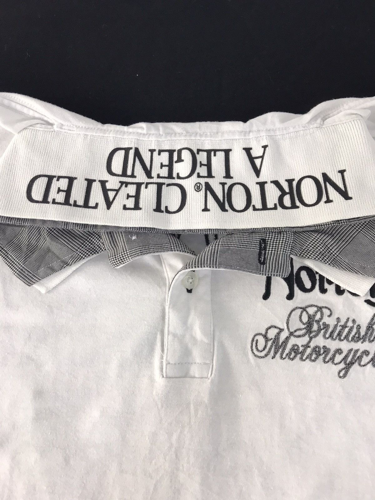 Norton Norton British England Motorcycles TT First Printed Polo Size US M / EU 48-50 / 2 - 9 Thumbnail