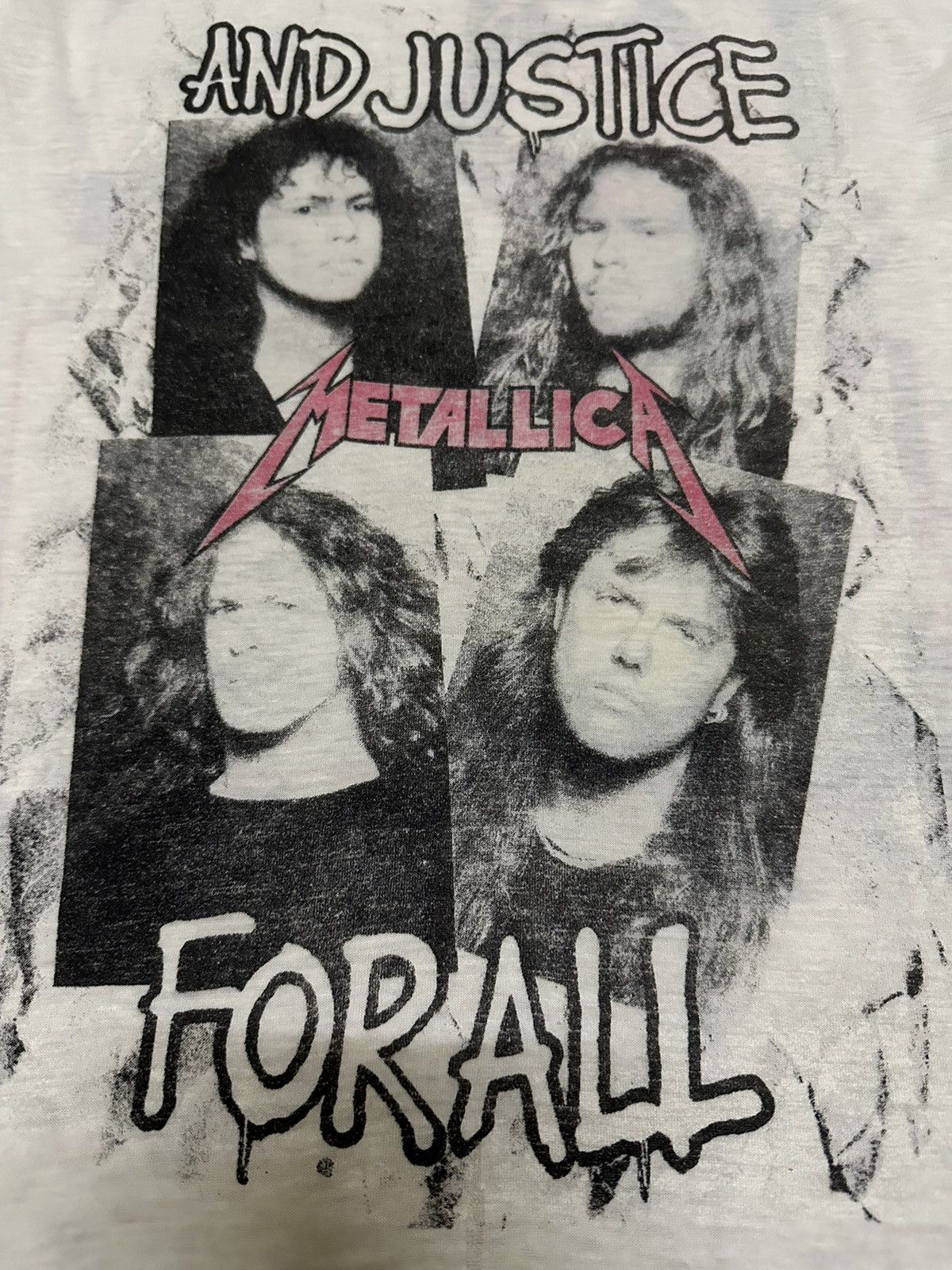 Band Tees Vintage 88’s Metallica and Justice For All Shirt Destroyed Size US L / EU 52-54 / 3 - 1 Thumbnail