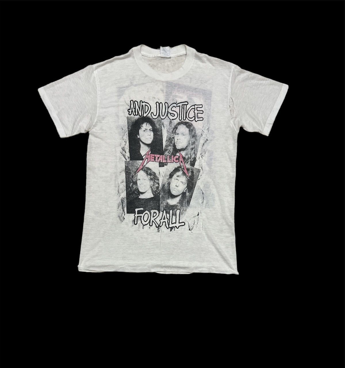 Band Tees Vintage 88’s Metallica and Justice For All Shirt Destroyed Size US L / EU 52-54 / 3 - 2 Thumbnail
