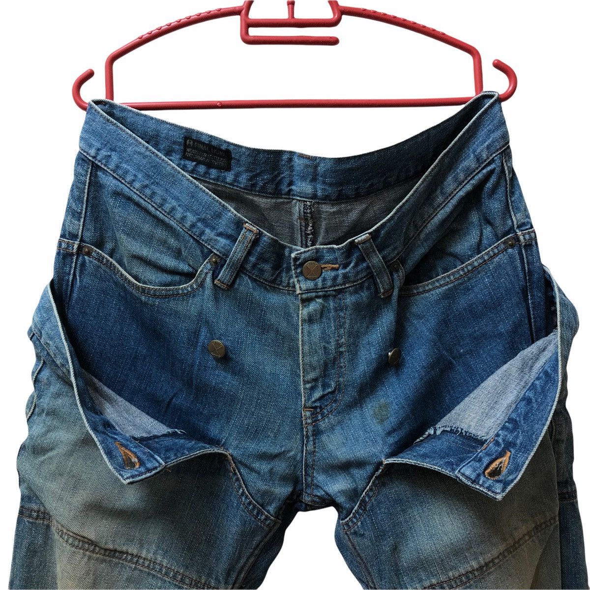 Final Home ISSEY MIYAKE FINAL HOME DENIM JEANS MULTI POCKET Size US 33 - 2 Thumbnail