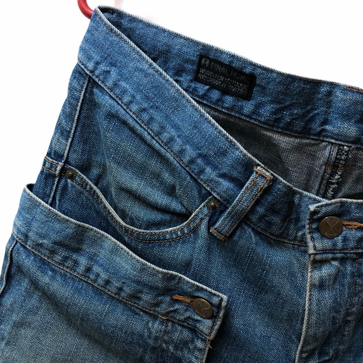 Final Home ISSEY MIYAKE FINAL HOME DENIM JEANS MULTI POCKET Size US 33 - 5 Thumbnail