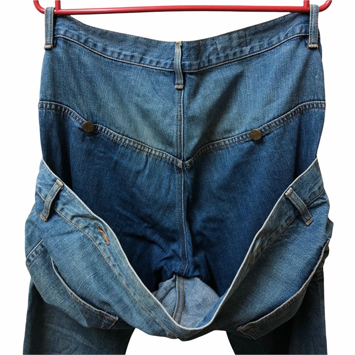 Final Home ISSEY MIYAKE FINAL HOME DENIM JEANS MULTI POCKET Size US 33 - 13 Thumbnail