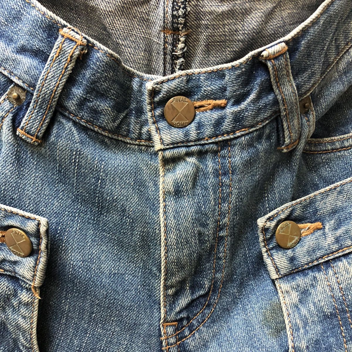 Final Home ISSEY MIYAKE FINAL HOME DENIM JEANS MULTI POCKET Size US 33 - 4 Thumbnail