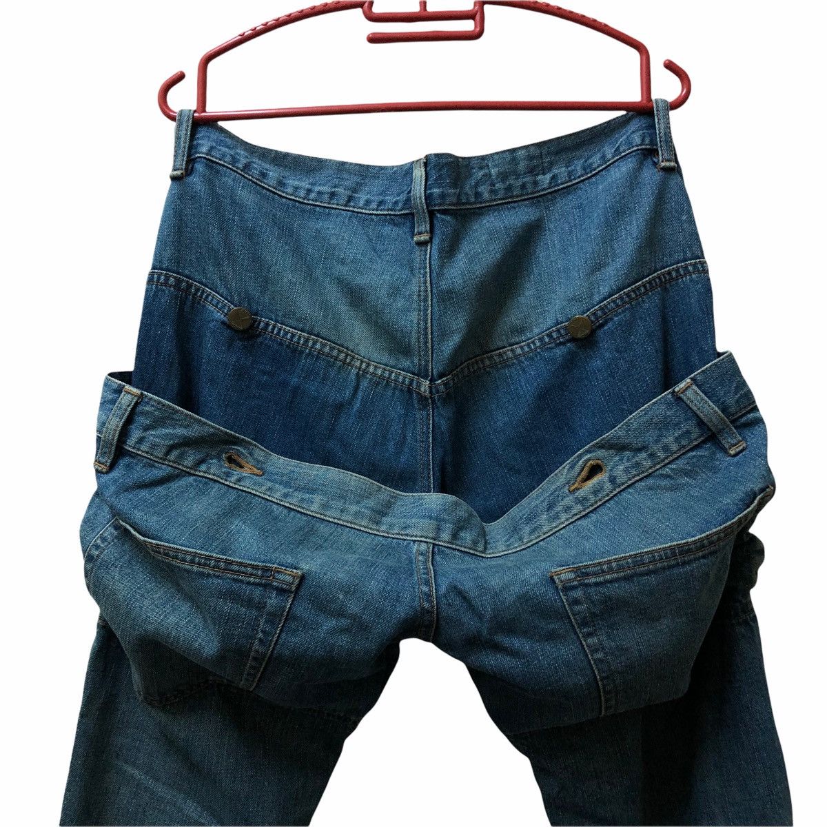 Final Home ISSEY MIYAKE FINAL HOME DENIM JEANS MULTI POCKET Size US 33 - 14 Thumbnail