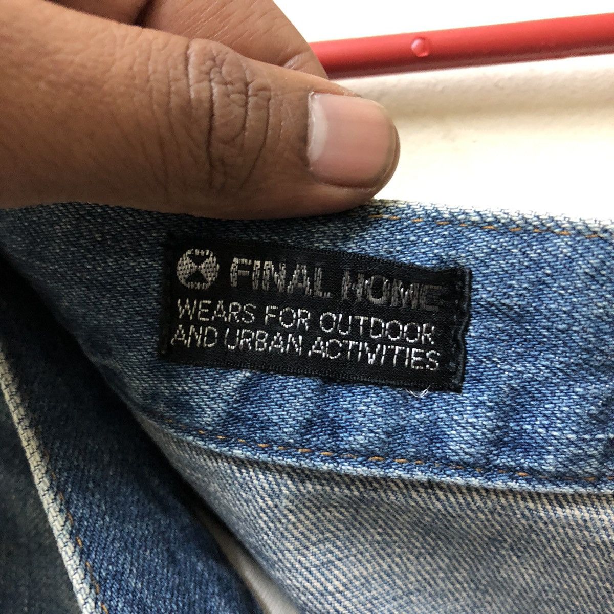Final Home ISSEY MIYAKE FINAL HOME DENIM JEANS MULTI POCKET Size US 33 - 6 Thumbnail