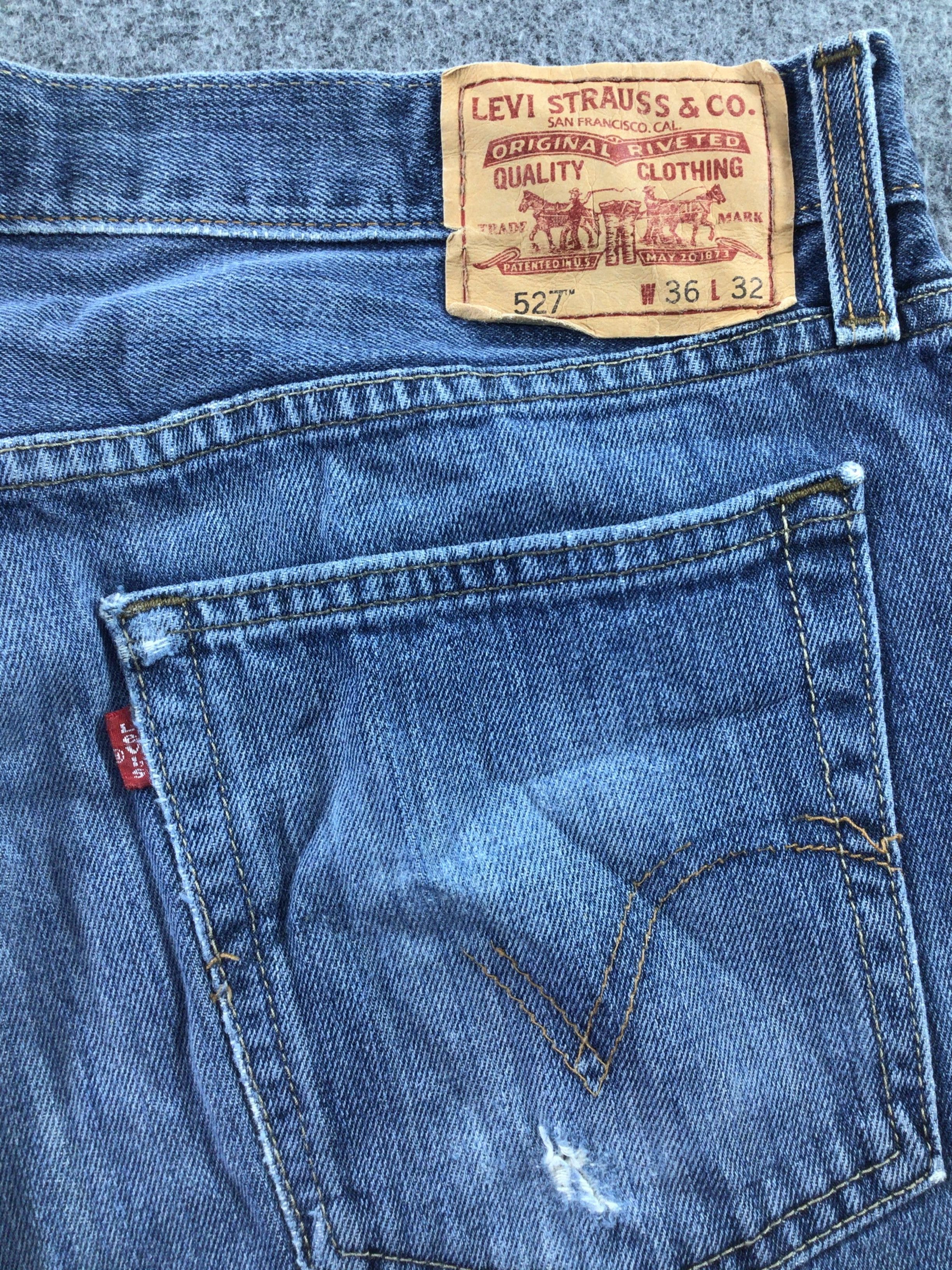 Levi's Vintage Flare Levis 527 Jeans-JM297 Size US 36 / EU 52 - 6 Thumbnail